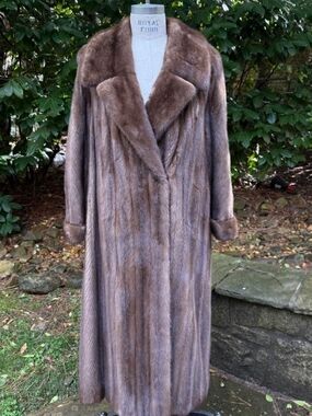Long Vintage Mink Fur Coat